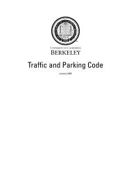 Traffic and Parking Code - UC Berkeley Police Department