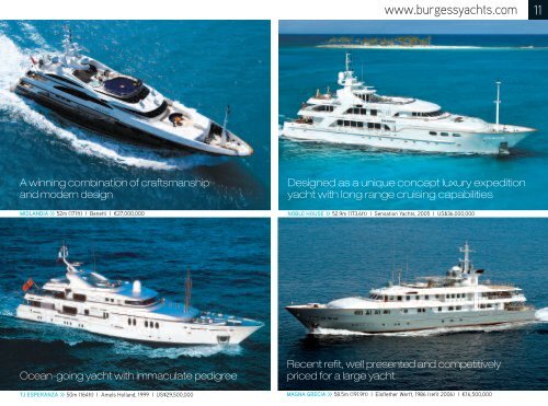 Burgess Newsletter Spring / Summer 2008 - Burgess Yachts