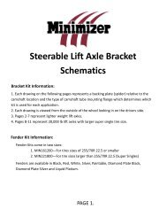 Steerable Lift Axle Bracket Schematics - Minimizer