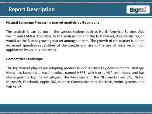 Global Natural Language Processing (NLP) Market Forecast 2013-2020