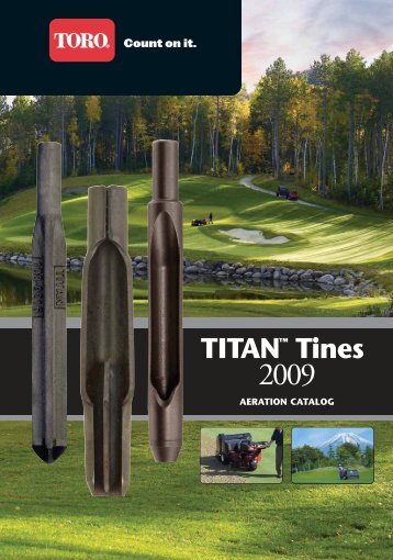 Titanâ¢ Tines Product Catalog - Toro