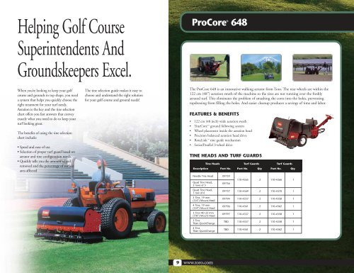 Titanâ¢ Tines Product Catalog - Toro