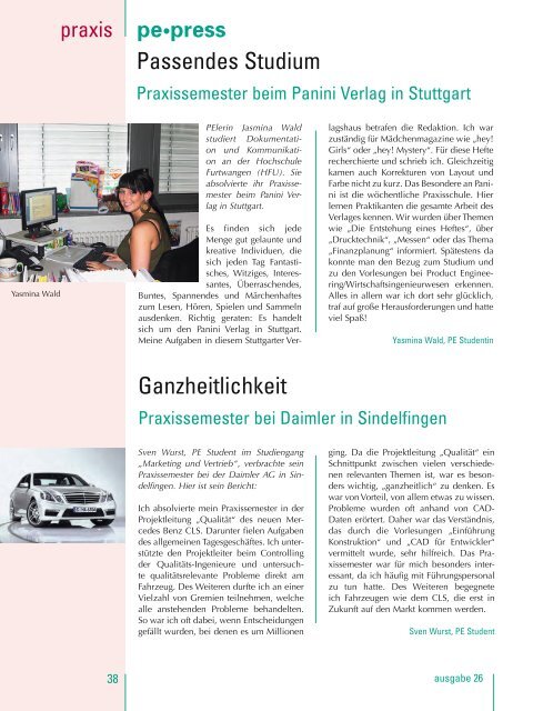 pe press - Hochschule Furtwangen