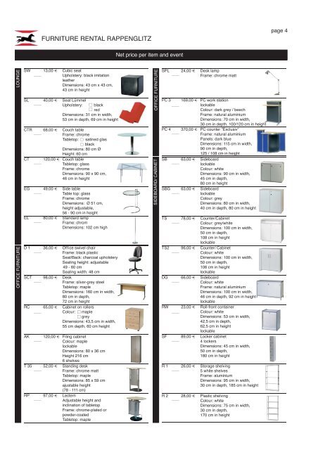 Deadlines Orderforms Technical guidelines Assembly and - Interlift