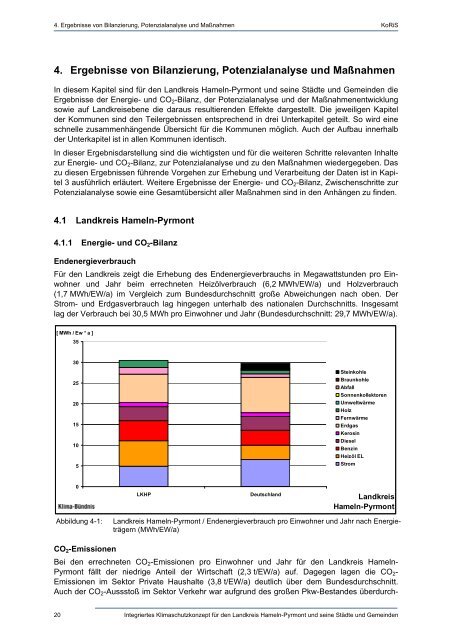 Integriertes Klimaschutzkonzept - Landkreis Hameln-Pyrmont