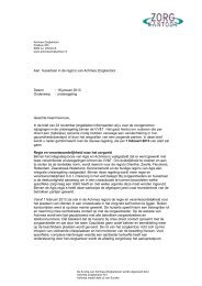 Brief huisartsen crisisregeling - Achmea Zorgkantoor