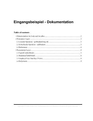 Eingangsbeispiel - Dokumentation