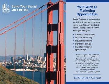 Your Guide to Marketing Opportunities Build Your Brand ... - BOMA SF