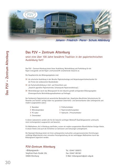 WEITERBILDUNG 09 - Papierzentrum Gernsbach