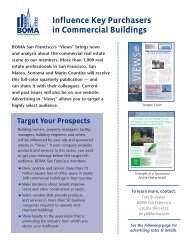 Influence Key Purchasers in Commercial Buildings - BOMA SF