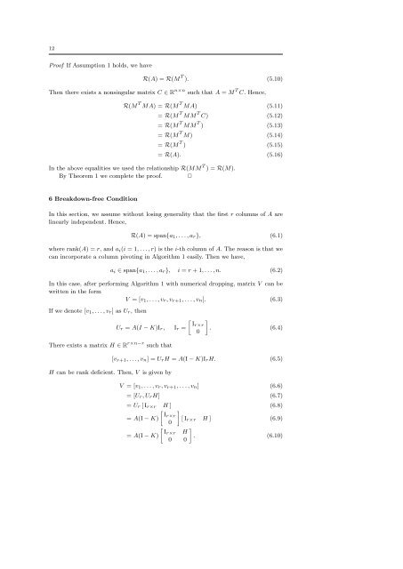 Greville's Method for Preconditioning Least Squares ... - Projects