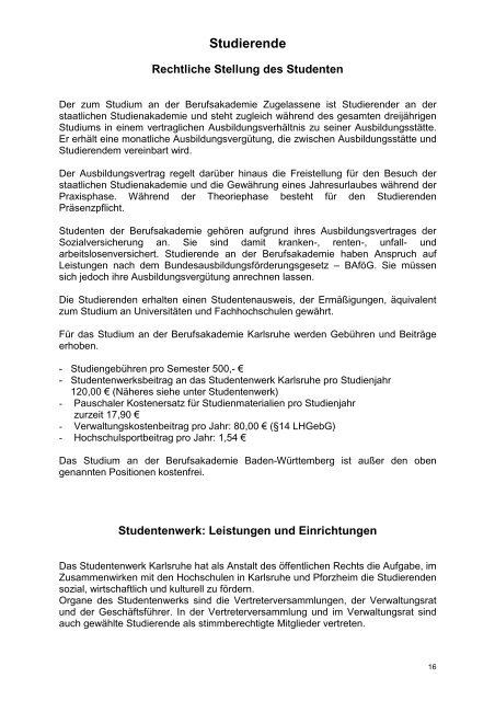 Betrieblicher Studienplan - Papierzentrum Gernsbach