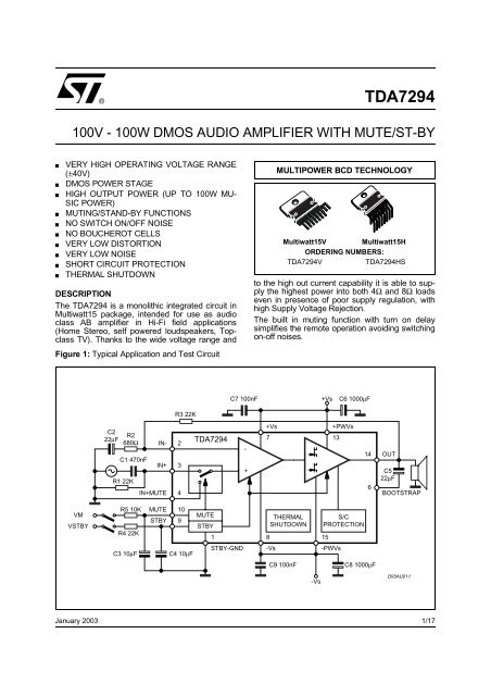 TDA7294 - Power Amp Kits by AmpsLab