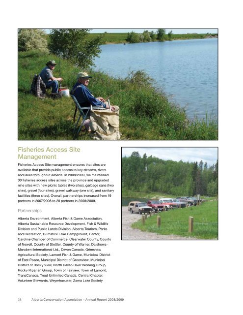 Annual Report 2008/2009 - Alberta Conservation Association