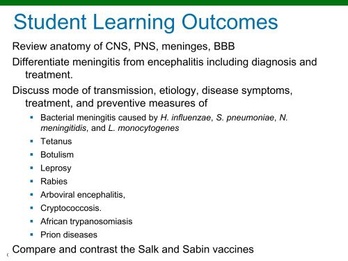 Microbial Diseases of the Nervous System