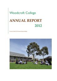 ANNUAL REPORT 2012 - Woodcroft College