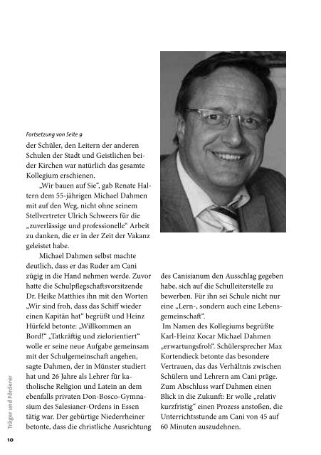 Jahrbuch 2012 - FÃ¶rderverein des Canisianum - Gymnasium ...