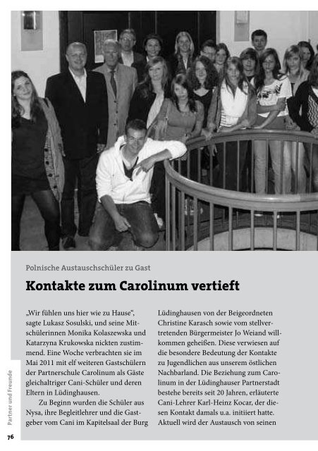 Jahrbuch 2012 - FÃ¶rderverein des Canisianum - Gymnasium ...