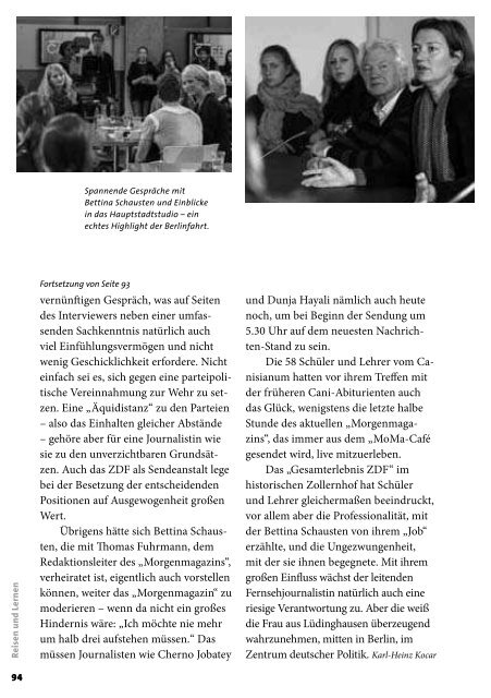 Jahrbuch 2012 - FÃ¶rderverein des Canisianum - Gymnasium ...