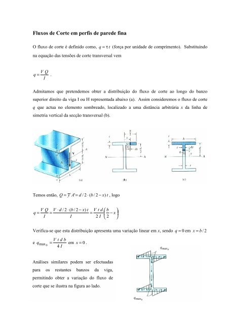 Corte transversal em vigas - Escola Superior NÃ¡utica Infante D ...