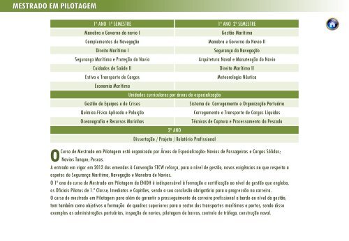 Ofertas formativas da ENIDH para o ano lectivo 2012/2013