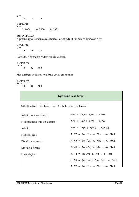 manual de introduÃ§Ã£o ao matlab - Escola Superior NÃ¡utica Infante D ...