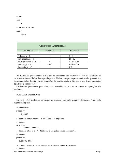 manual de introduÃ§Ã£o ao matlab - Escola Superior NÃ¡utica Infante D ...