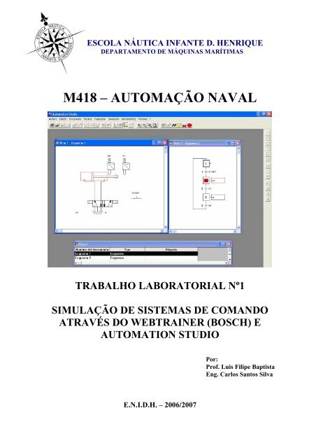 automaÃ§Ã£o naval - Escola Superior NÃ¡utica Infante D. Henrique