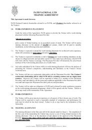 Trainee AGREEMENT Template - Cilip