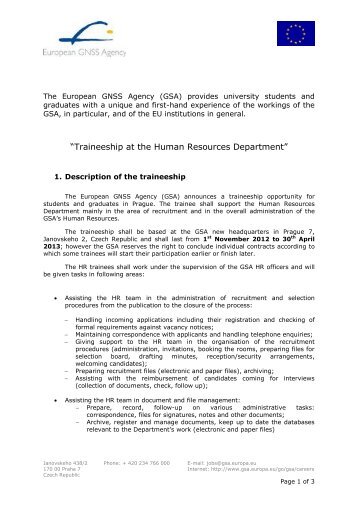 A vacancy notice - GSA - Europa