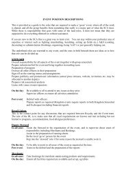 EVENT POSITION DESCRIPTIONS This is provided as a guide to ...