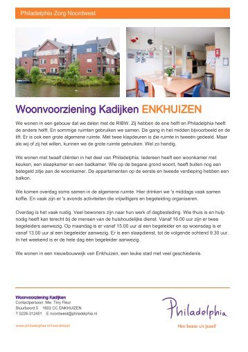 Woonvoorziening Kadijken ENKHUIZEN - lokaalloket.nl