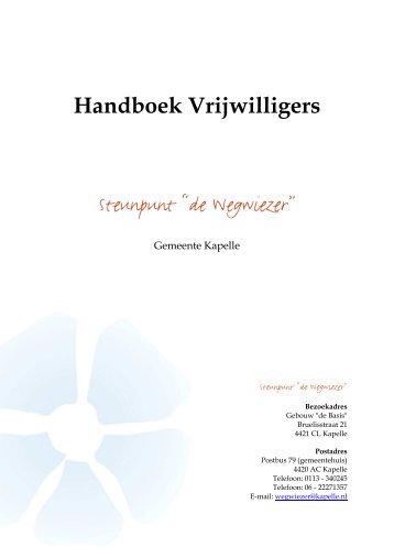 Handboek vrijwilligers steunpunt - v 3 - Gemeenten