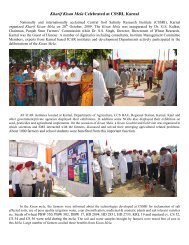 Organized Kharif Kisan Mela on 20th October 2009 at CSSRI, Karnal