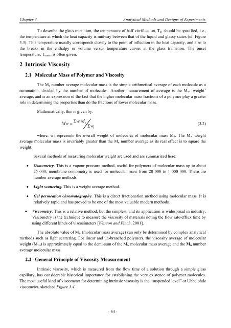 Influence of the Processes Parameters on the Properties of The ...