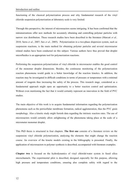 Vinyl chloride polymerization in microdroplet reactor - Les thÃ¨ses en ...