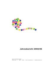 Jahresbericht 2004-05 A4.pub - Verein Kinderatelier Kiesen