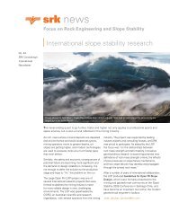 Focus on Rock Engineering and Slope Stability - SRK Consulting