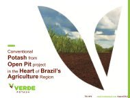 Verde fertilizantes - Verde Potash Plc