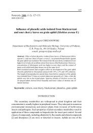 Influence of phenolic acids isolated from blackcurrant and ... - AGRO