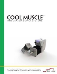 Cool Muscle Integrated Servos - Myostat