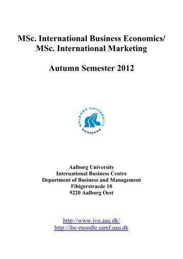 Semester Plan - International  Business Centre