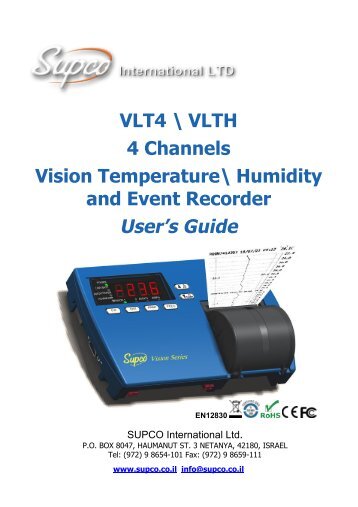 VLT4 VLTH User Guide - Supco