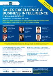 e & gence sales excellence & business intelligence pharma ...