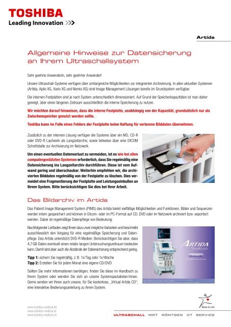 Oder Pdf Download Toshiba Medical