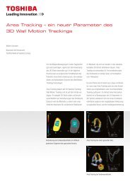 Area Tracking â ein neuer Parameter des 3D Wall ... - Toshiba Medical