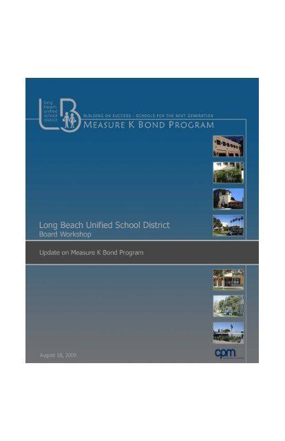 Bond Program Published Workbook - Long Beach Unified School ...