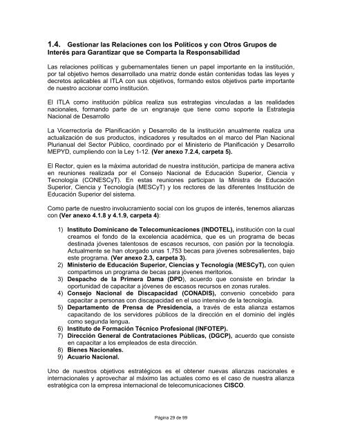 5 Memoria de postulaciÃ³n Gran Premio Nacional a la Calidad ... - ITLA