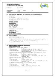 Sicherheitsdatenblatt - cds POLYMERE