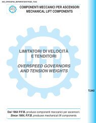 limitatori di velocità e tenditori overspeed governors and tension ...